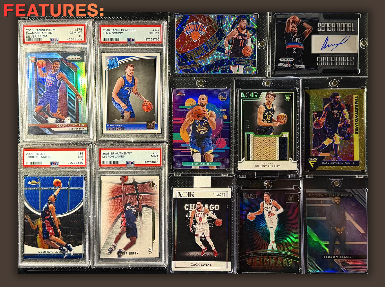 Featured cards preview